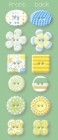 Various N/A Mod Citrus Small Pillow Buttons