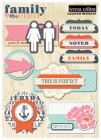 Teresa Collins Family Stories Layered Stickers