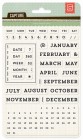 BasicGrey Calendar Stamps