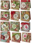 Various Stickers Graphic 45 Twelve Days of Christmas Card Kit