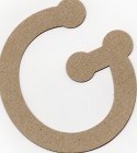 Brown Chipboard The Chipboard Store Letter G