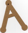 Brown Chipboard The Chipboard Store Letter A