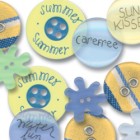 Various Buttons Junkitz Summer Buttonz