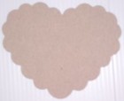 Brown Chipboard The Chipboard Store Scalloped Heart